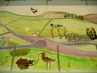 Launch Day - Part of the children's mural
